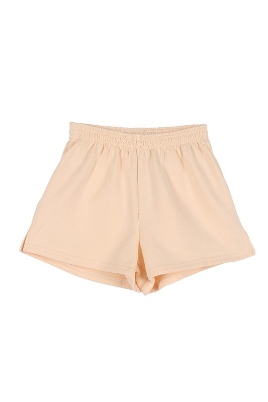 Lilou Cream sweat shorts