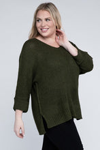 Load image into Gallery viewer, eesome Plus Size Crew Neck Knit Sweater