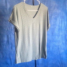Load image into Gallery viewer, Elegant Women's V-Neck Lace Top in GREEN, 4D-128T005