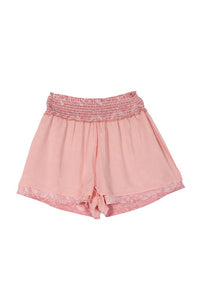 Lilou Paisley shirred waist casual shorts