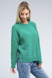 ZENANA Raglan Chenille Sweater