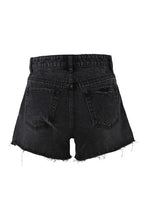 Load image into Gallery viewer, Lilou Distressed denim shorts