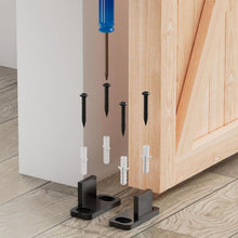 Load image into Gallery viewer, 4 Pieces Barn Door Floor Guide Sliding Closet Hardware, 24F164H009