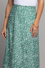 Load image into Gallery viewer, Nuvi Apparel Floral midi skirt with slit