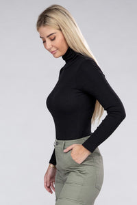 Ambiance Apparel Long-Sleeve Turtleneck Bodysuit