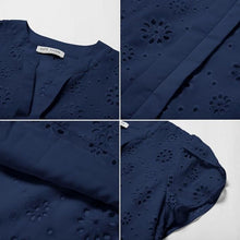 Load image into Gallery viewer, Casual V Neck Short Sleeve Blouse, Small, 11G-189T004