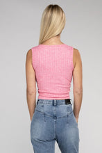 Load image into Gallery viewer, ZENANA Ribbed Scoop Neck Cropped Sleeveless Top