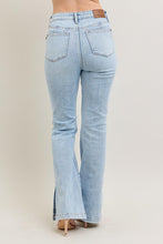 Load image into Gallery viewer, Tummy Control Vintage Wash Side Slit Slim Boot Jeans Back