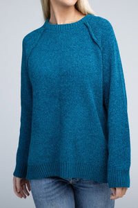 ZENANA Raglan Chenille Sweater