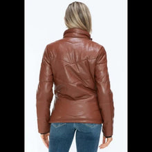 Load image into Gallery viewer, Snobbish Pocketed Zip Up Turtleneck Puffer Jacket, Medium, CL-T057