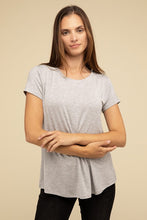 Load image into Gallery viewer, ZENANA Round Hem Rayon Short Sleeve Top