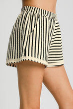 Load image into Gallery viewer, Umgee Elastic Waist Striped Shorts with Pockets