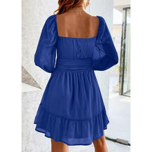 Load image into Gallery viewer, Mesh Long Sleeve Square Neck Dress, Small, 10I-194D003