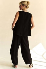 Load image into Gallery viewer, Davi &amp; Dani Drawstring Hem Round Neck Tank and Pants Set