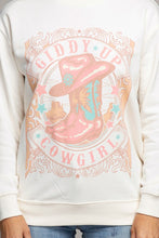 Load image into Gallery viewer, Lotus Fashion Collection Giddy Up Cowgirl Sweatshirts