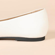 Load image into Gallery viewer, Pointed Toe Bow Ballet Flats, 9.5, SL4-167S003