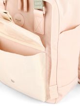 Load image into Gallery viewer, Himawari Contrast Waterproof Canvas Backpack Bag with Round Label