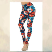 Load image into Gallery viewer, FLORAL SOFT LEGGINGS 15J-L029