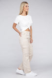 Ambiance Apparel Everyday Wear Elastic-Waist Cargo Pants