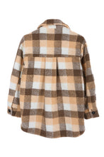 Load image into Gallery viewer, Lilou Plaid sherpa jacket with pockets