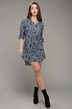 Load image into Gallery viewer, Nuvi Apparel Leopard Animal Print V neck Dress