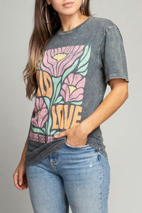 Lotus Fashion Collection Wild Love Where The Flowers Bloom Graphic Top