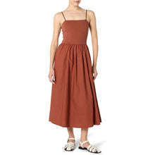 Load image into Gallery viewer, The Drop Womens Robyn Mixed Media Spaghetti Strap Midi Dress, SMALL, 15L-172D007