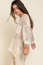 Load image into Gallery viewer, POL Oversized Fit See-through Pullover Sweater