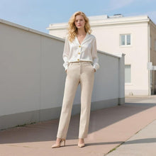 Load image into Gallery viewer, Stretchy Straight Leg Dress Work Khaki Pants, Size 2, 22J-197B005