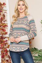 Load image into Gallery viewer, Tribal Print  Sweater Knit