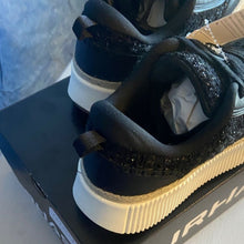 Load image into Gallery viewer, Airhas Black Glitter Sneakers, sz 6.5, SL2-129S004