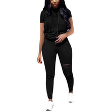Load image into Gallery viewer, Two Piece Outfits Short Sleeve Tracksuit, XL, 3E-128SET002