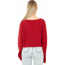 Load image into Gallery viewer, Red Cropped Sweater for Women, Medium, 2I-185T011