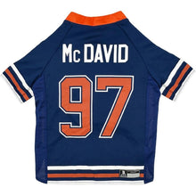 Load image into Gallery viewer, Pets First NHLPA Connor McDavid Mesh Dog Jersey, SIZE XL, 20B-170PET001