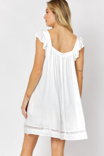 Load image into Gallery viewer, Davi &amp; Dani EMBROIDERED SQUARE NECK MINI DRESS