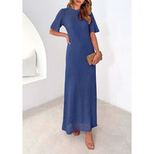 Load image into Gallery viewer, Beach Short Sleeve Hollow Out Sundress, SMALL, 7O-151D003
