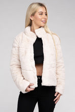 Load image into Gallery viewer, Ambiance Apparel Fluffy Zip-Up Sweater Jacket