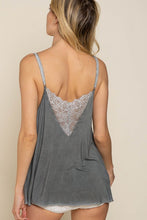 Load image into Gallery viewer, POL V-camisole Tank with Lace on Front