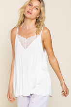 Load image into Gallery viewer, POL V-camisole Tank with Lace on Front