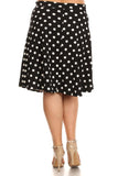 Moa Collection White and red polka dot skirt