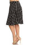 Moa Collection White and red polka dot skirt