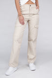 Ambiance Apparel Everyday Wear Elastic-Waist Cargo Pants