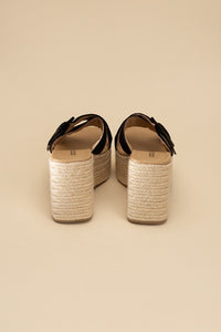 MANTA ESPADRILLE PLATFORM SLIDES