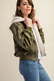 Sweet Generis REVERSIBLE ALL WEATHER FUR LINED BOMBER JACKET