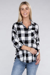 Ambiance Apparel Classic Plaid Flannel Shirt