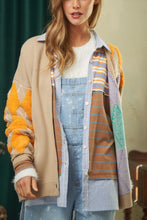 Load image into Gallery viewer, Davi &amp; Dani Plush Argyle Button Front Loose Fit Knit Cardigan