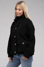 Load image into Gallery viewer, Ambiance Apparel Cozy Sherpa Button-Front Jacket