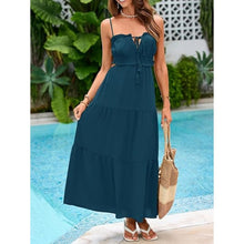 Load image into Gallery viewer, leeveless Side Cut Out Boho Backless Flowy Long Dresse, XL, 5B-144D003