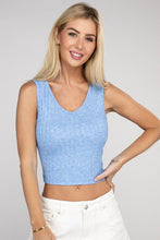 Load image into Gallery viewer, ZENANA Ribbed Scoop Neck Cropped Sleeveless Top