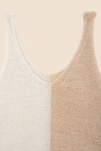 Load image into Gallery viewer, Nuvi Apparel Color blocked cami top